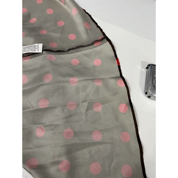 Zara Women’s Brown Red Polka Dot Satin Feel Spaghetti Strap MIDI Dress NWT M - Picture 8 of 16
